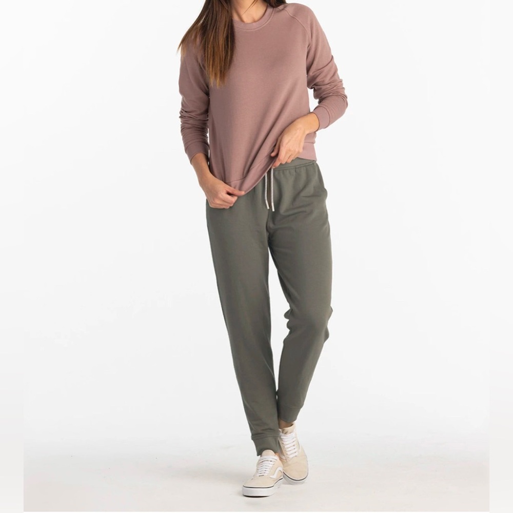 NEW Free Fly Women's Bamboo Lightweight Fleece Jogger - Fatigue / Large